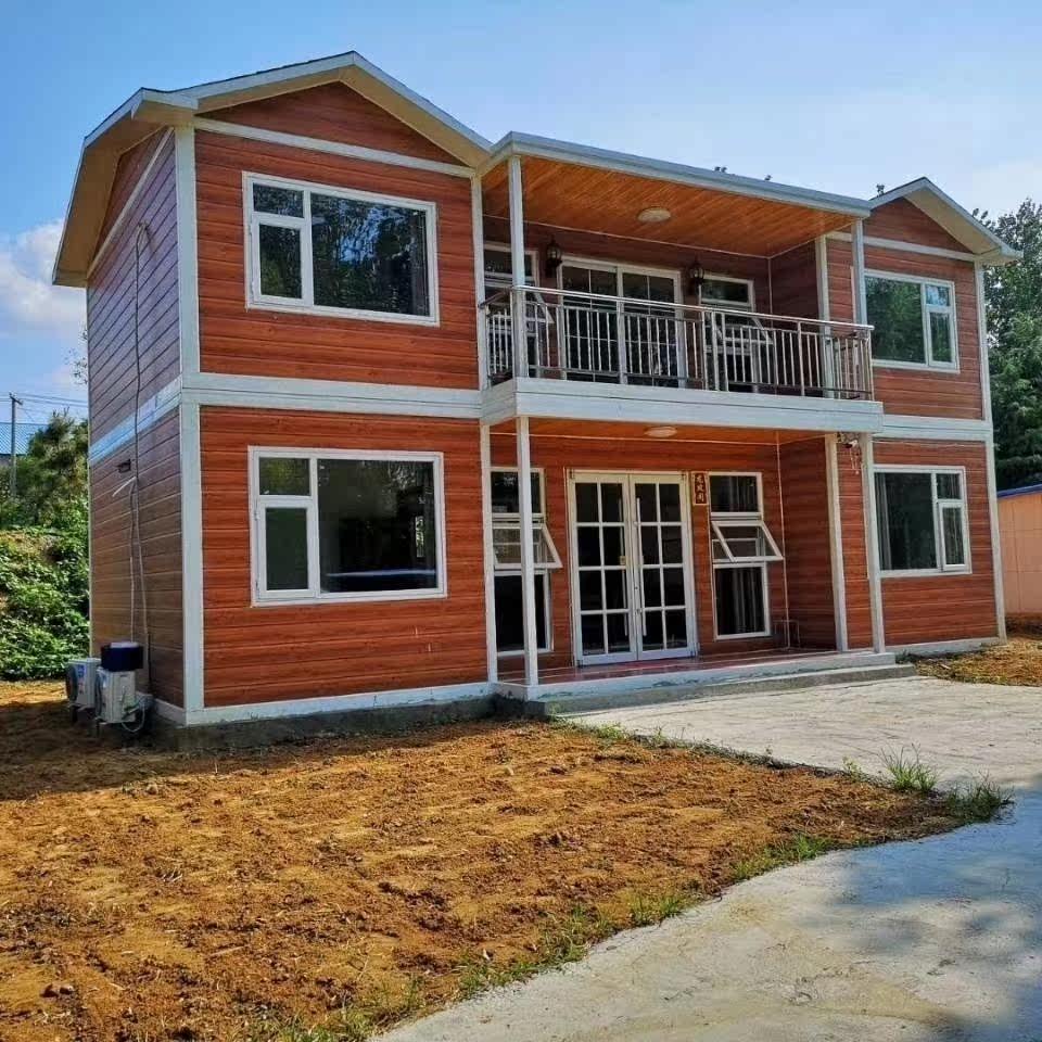 轻钢结构别墅一体式房屋diy小屋阁楼钢结构移动房售货处站台岗亭