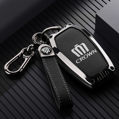 2024款皇冠威尔法钥匙套19-24款VELLFIRE新款真皮汽车包壳扣男女