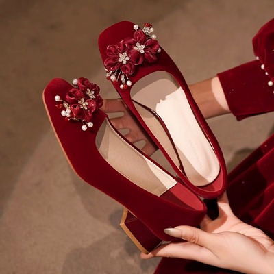 【高级感】不掉跟！不累脚！粗跟