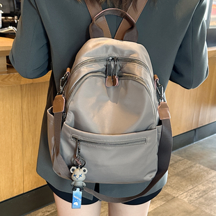 超轻便双肩包女高颜值2025新款百搭通勤包外出旅游牛津布背包书包