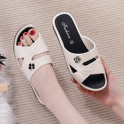 拖鞋韩版高跟舒适新款外穿时尚