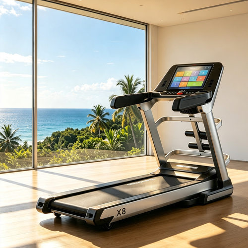 新款大型家用电动跑步机多功能坡度升降WIFI触控大屏幕Treadmill