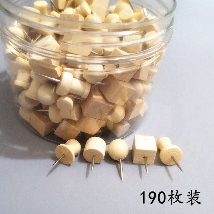 创意实木质190枚桶装多样工字钉
