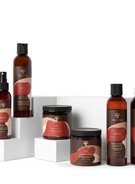 asiam经典免洗护发素卷发CGM牙买加黑蓖麻油洗发水自然卷啫喱