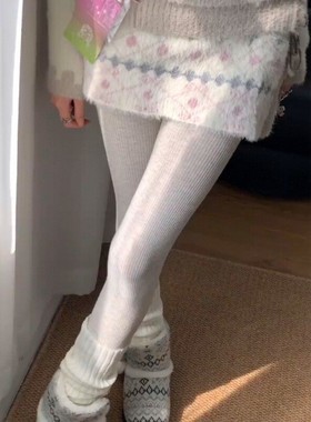 5g入秋！！韩系裤袜少女感叠穿 灰白色连裤袜真是温柔纯欲天花板