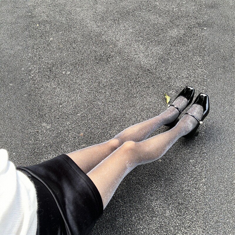 把银河系穿上身~银葱亮丝丝袜超韩的！blingbling透肉~时髦又性感