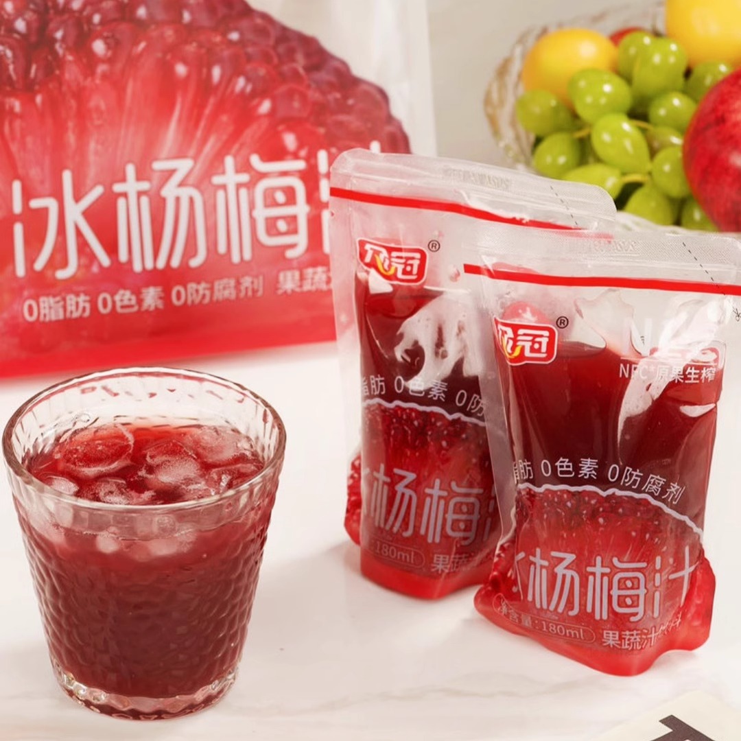 佰年众冠贵州杨梅汁180ml*10袋