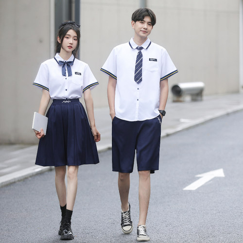 初中学生班服院风JK制短袖