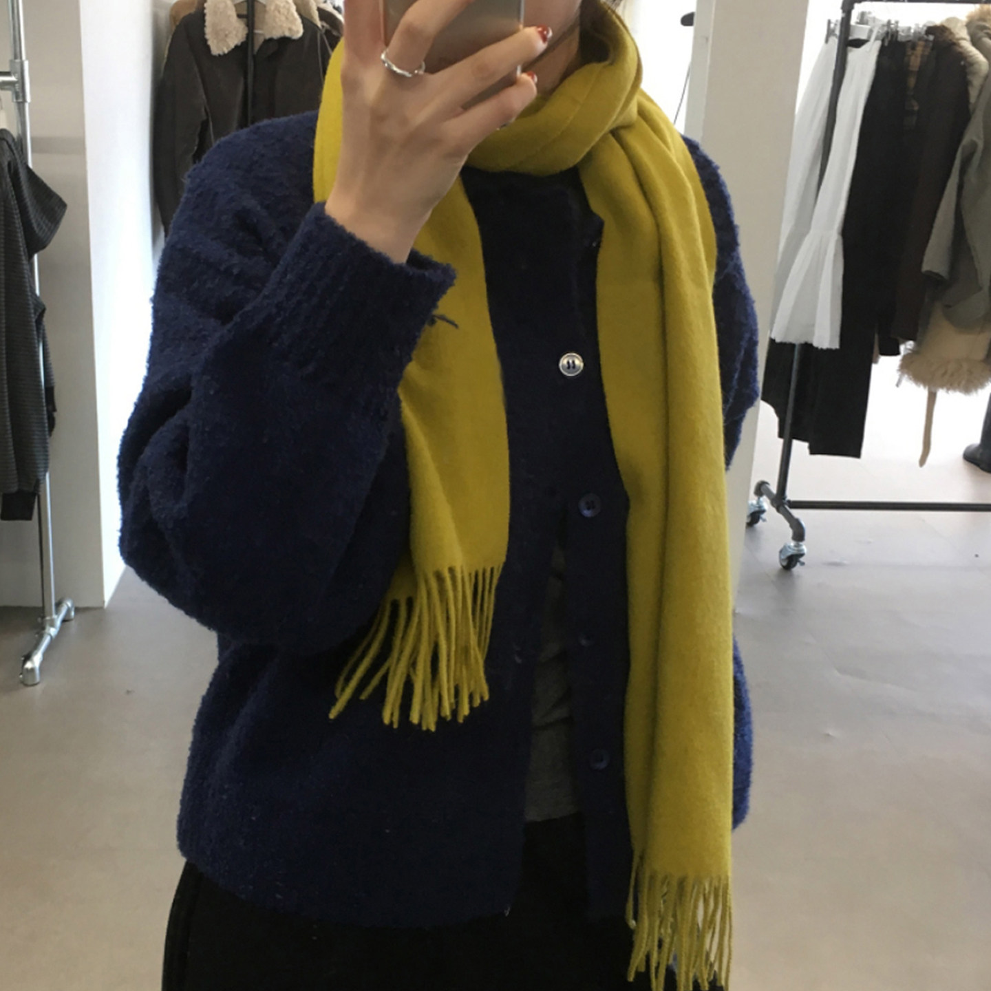 定制款~100%纯羊毛芥末黄围巾冬季高级感针织流苏围脖百搭披肩ins,服饰配件/皮带/帽子/围巾,围巾/丝巾/披肩,淘宝优惠券,粉丝福利购,淘宝优惠卷