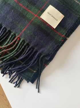 安妮向前z】最后50条~自留 韩国东大门新款洋气时髦B入格子围巾