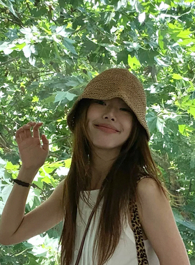 草帽女小清新韩版百搭日系遮阳帽
