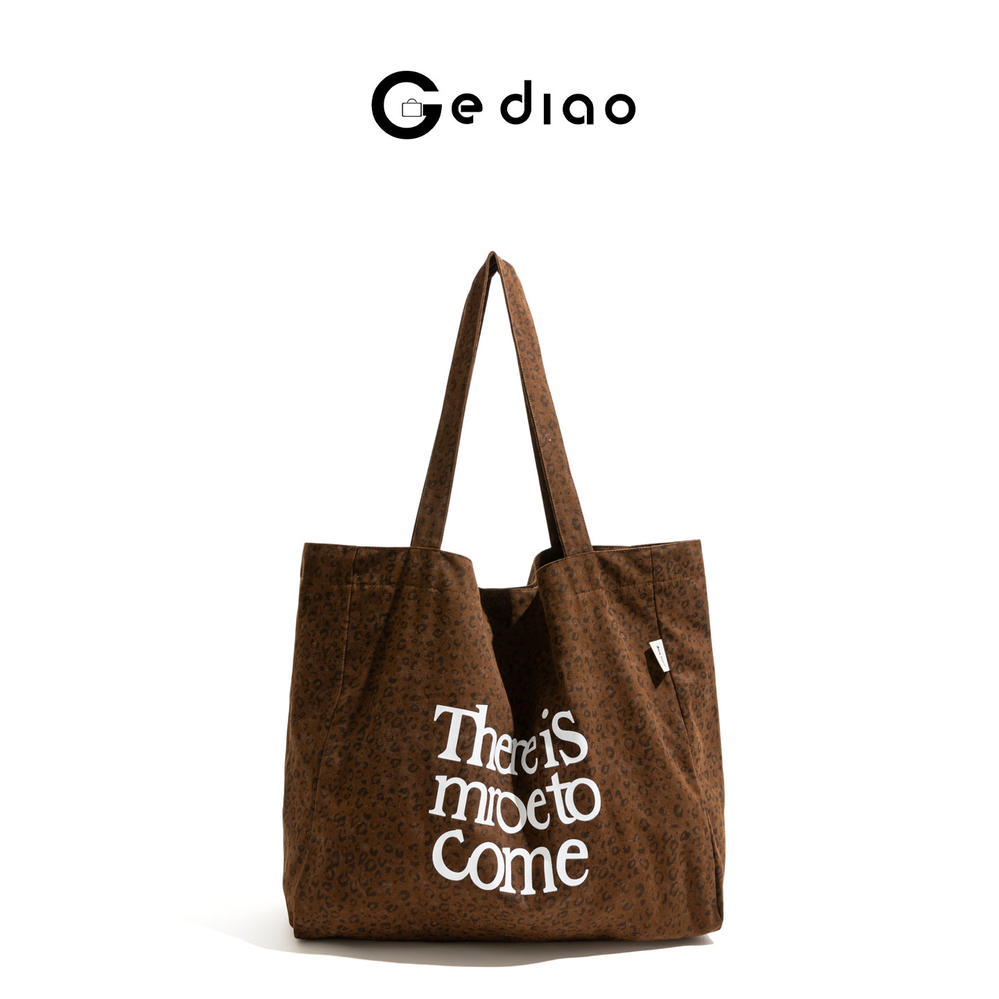 韩系复古豹纹帆布女包2025年新款