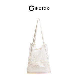 格调studio夏日海边编织包包简约小清新镂空包大容量手提包单肩包