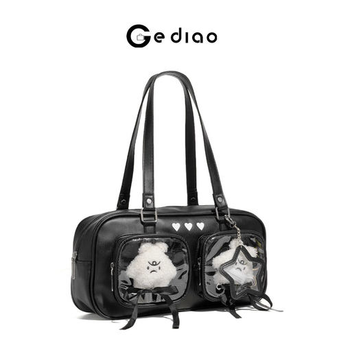 日系可爱头层牛皮二次元痛包