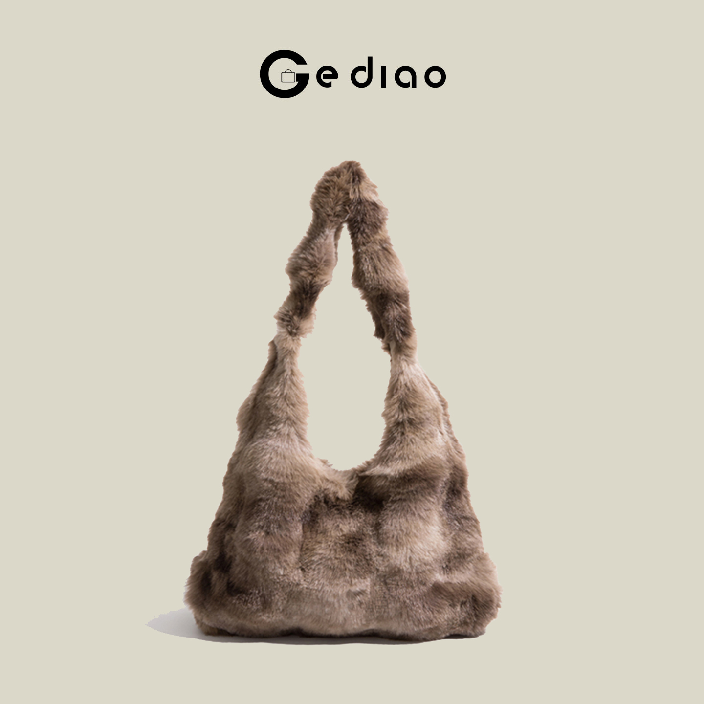 格调studio刘些宁同款毛绒托特包