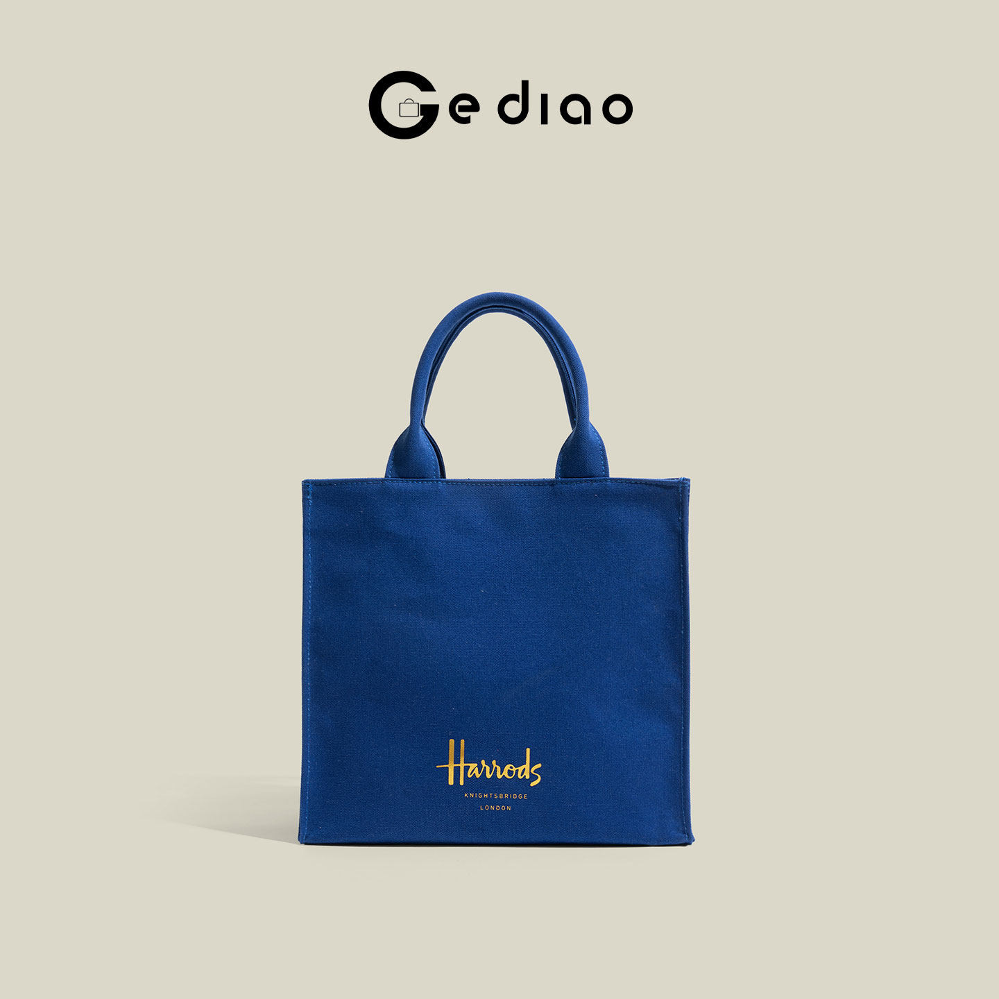 格调studio欧美字母印花帆布包包2026新款通勤购物袋高级感手提包