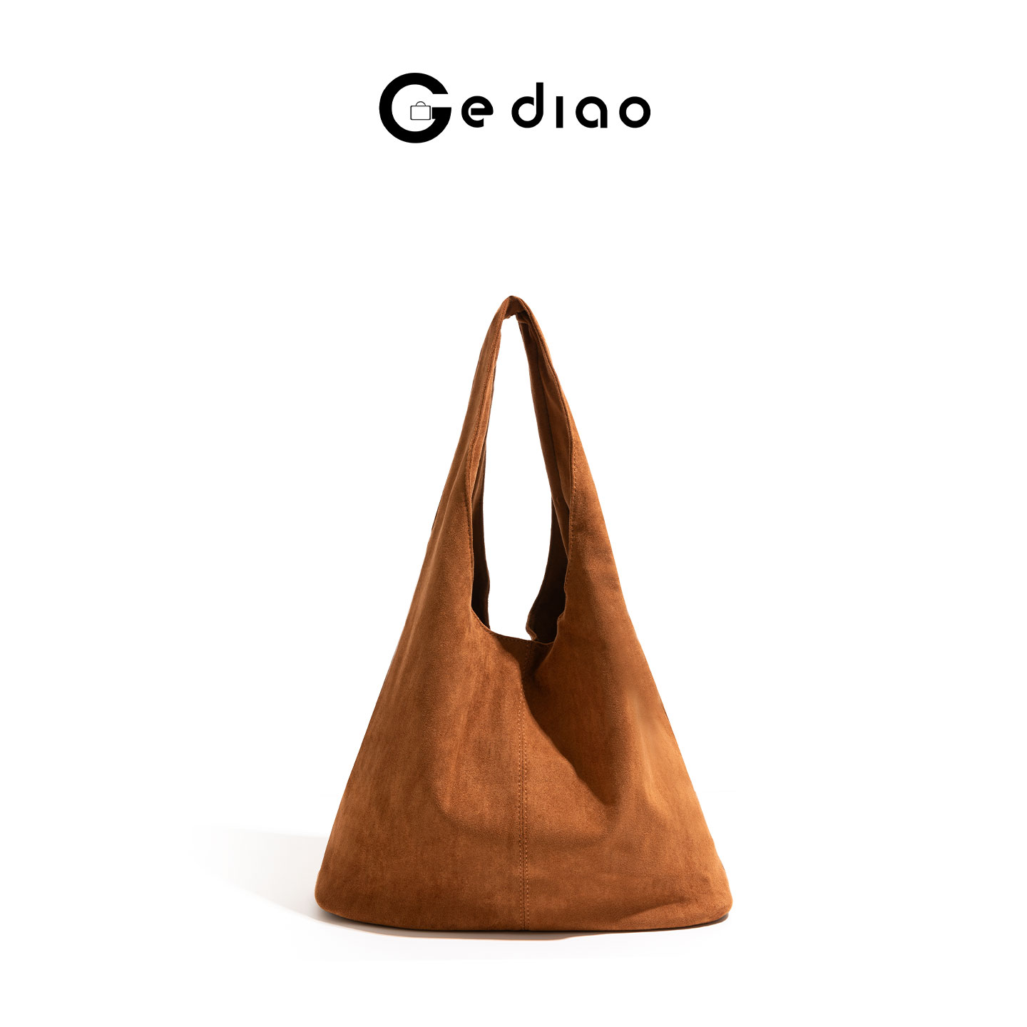 复古文艺风麂皮绒面包2025年秋季