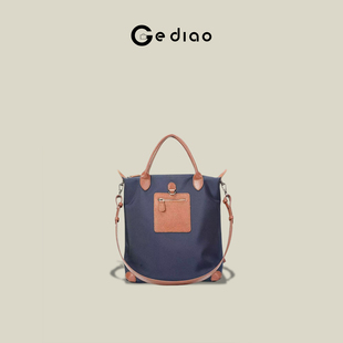 格调studio复古日系尼龙包包2026新款手提电脑包大容量通勤双肩包