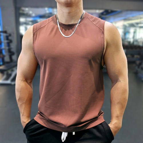 凉感速干透气健身跑步运动背心男
