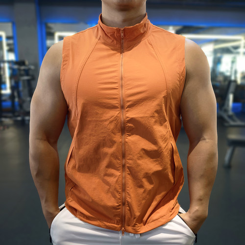 男士速干防风弹力运动户外马甲