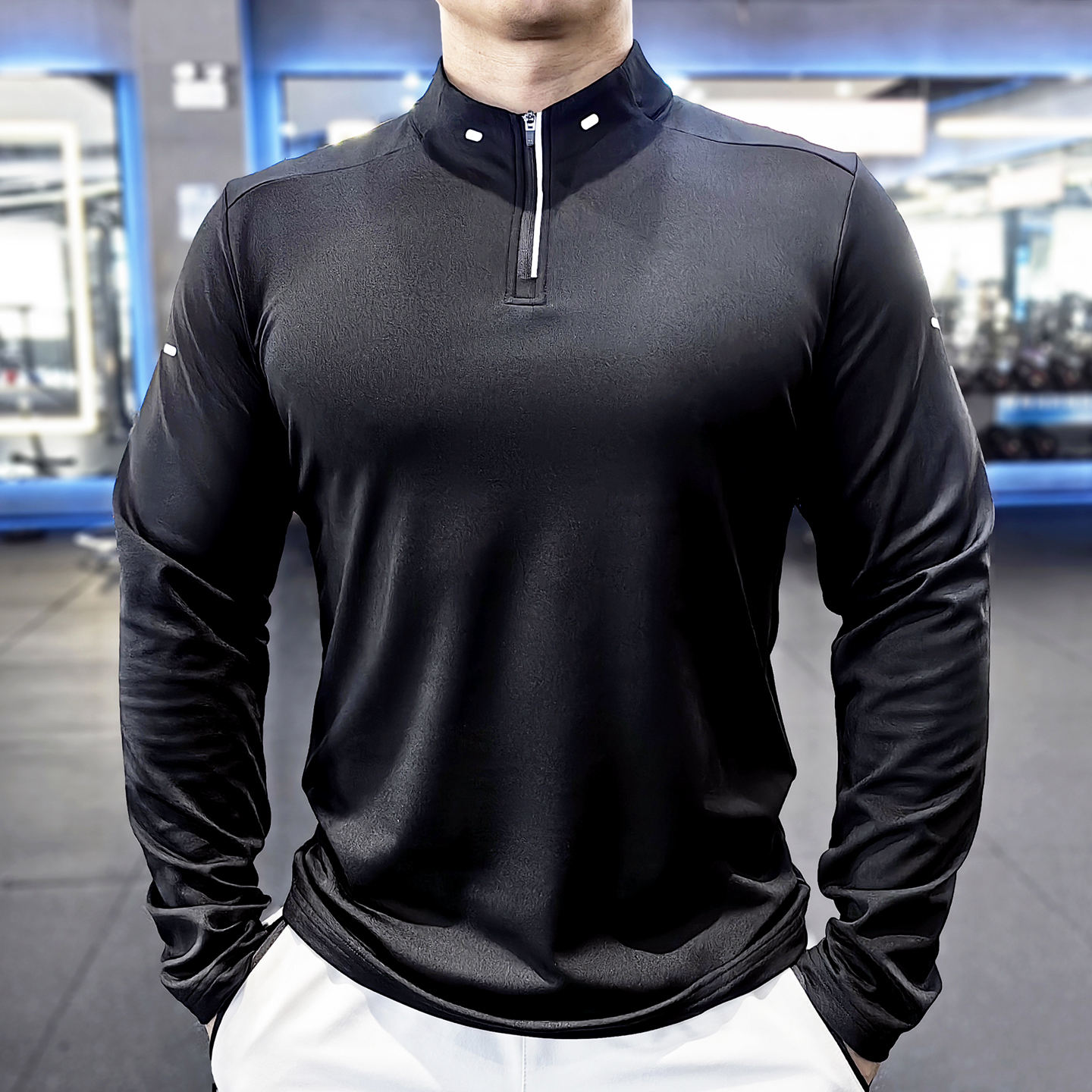 运动长袖T恤男秋季跑步健身上衣