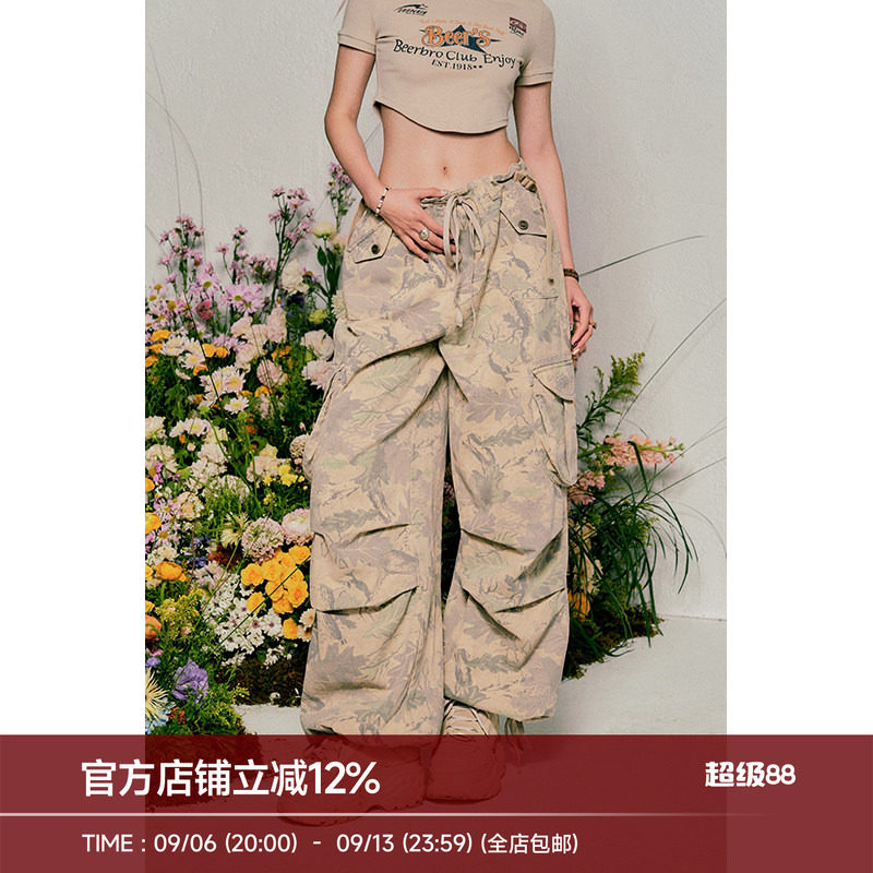 美式BeerBro废土风工装裤图片