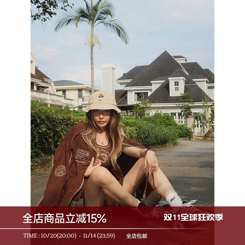 7/27日零点美式复古风衣料开衫