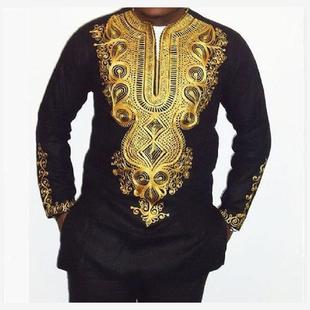 African shirt trouser Suit for men clothes非洲男衬衫裤子套装