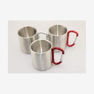 Stainless steel mug with lock climbing cup camping portable