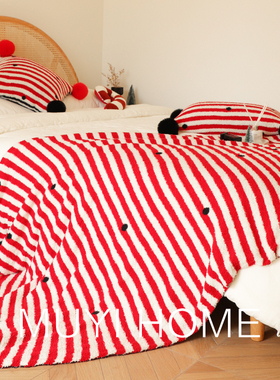 小丑的世界半边绒毛球毛毯客厅沙发毯盖毯办公室午睡毯卧室毯子