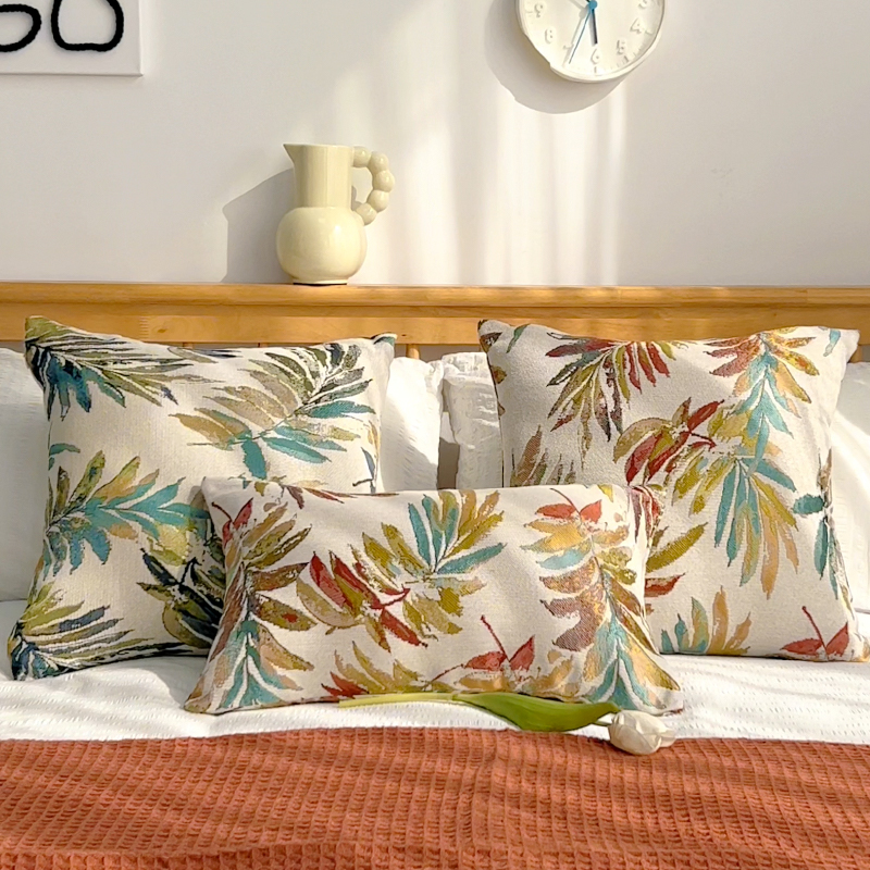 美式乡村提花抱枕客厅沙发靠垫