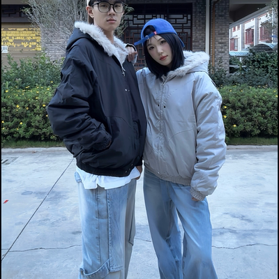 冬季座山雕情侣羽绒棉服外套