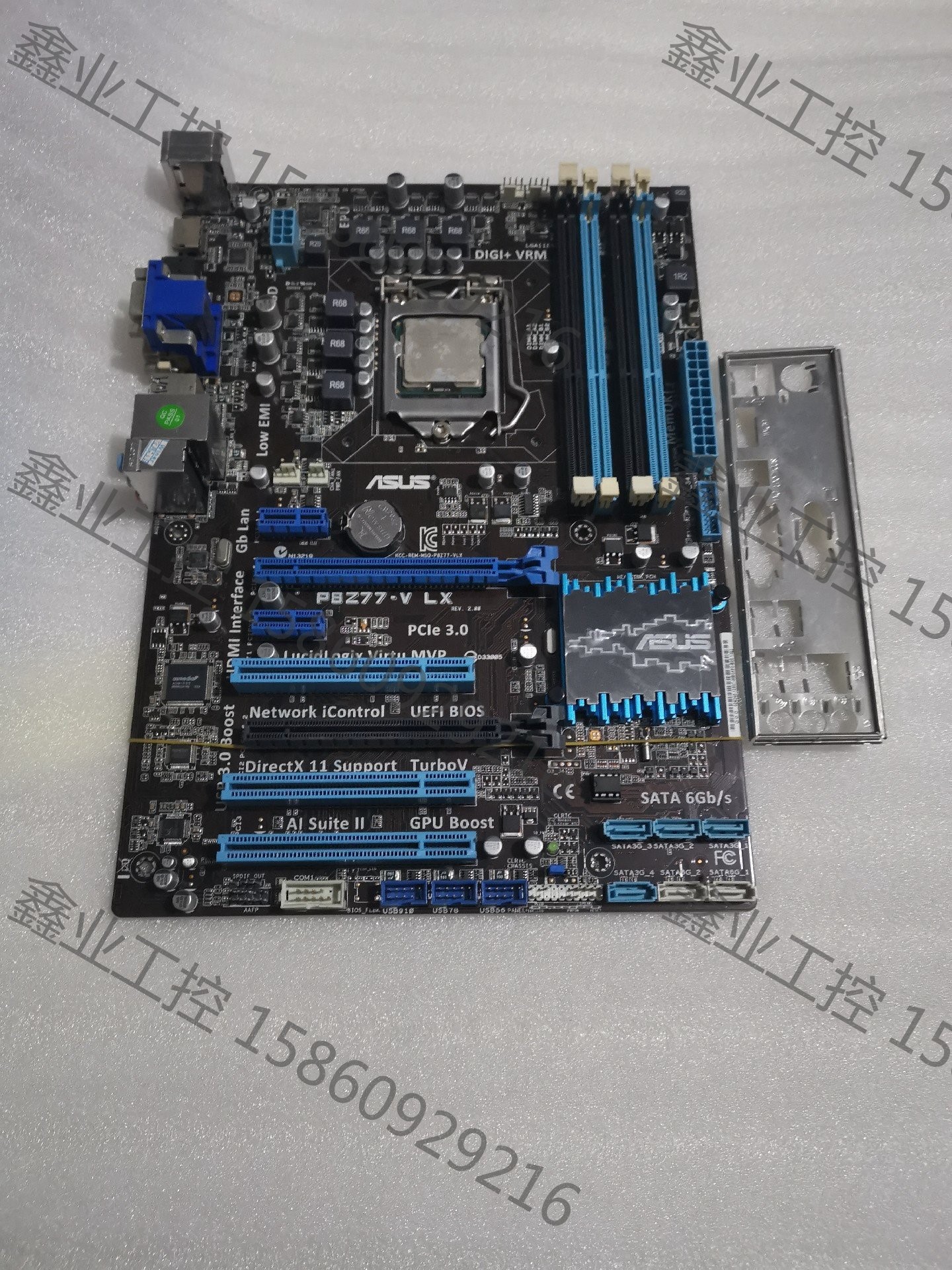 华硕p8z77-v lx 1155针 四插槽大板 实物拍摄