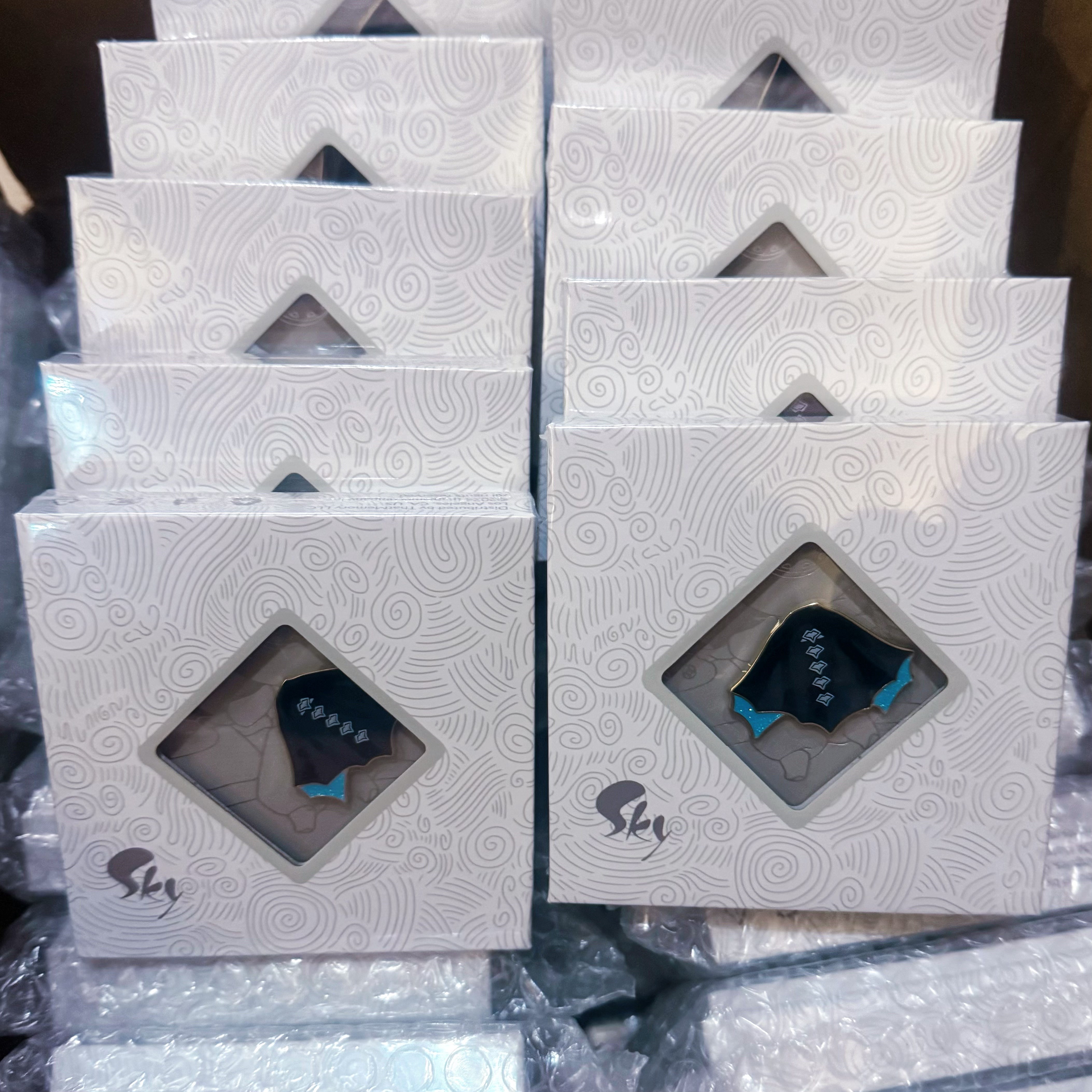 新款光遇鬼蝠斗篷徽章star蓝底蝙