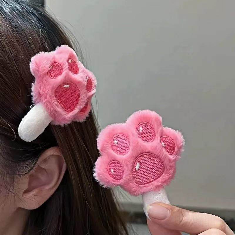 爪爪冰棍发夹疯狂动物城周边毛绒刘海侧边夹甜美少秋冬女毛茸发卡