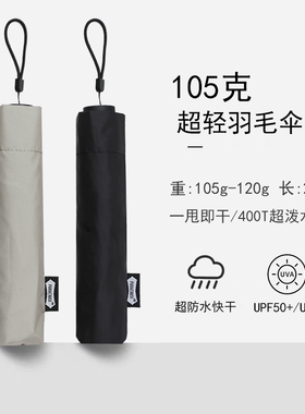 超轻84g日本泼水防晒防紫外线女小巧便携晴雨两用铅笔遮阳太阳伞
