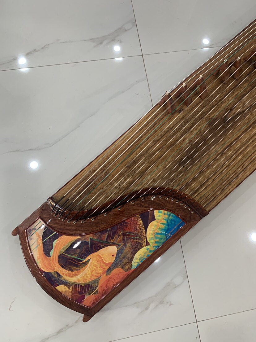 大鱼海棠古筝图案高档红木古筝演奏古筝特氏古夷苏木古筝超薄古筝