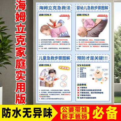 海姆立克急救法挂图家庭版