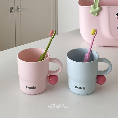 可爱漱口杯高颜值家用刷牙杯洗漱杯儿童学生宿舍便携情侣牙刷杯子