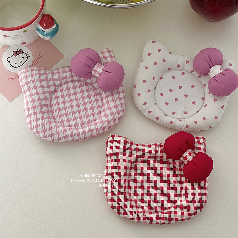 少女心韩式ins风杯垫Kitty夹棉隔热垫布艺厨房垫桌面装饰拍摄道具,餐饮具,杯垫,淘宝优惠券,粉丝福利购,淘宝优惠卷