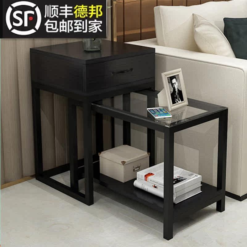 简约北欧边几现代伸缩边柜小户型茶几角几客厅钢化玻璃沙发边几柜|msdalam kategori perabot kediaman, beberapa kategori, Sudut beberapa/Jadual Side - dari Buy2taobao.com untuk memberikan perkhidmatan ejen Taobao profesional membeli