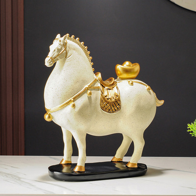 马到成功摆件高级感客厅骏马
