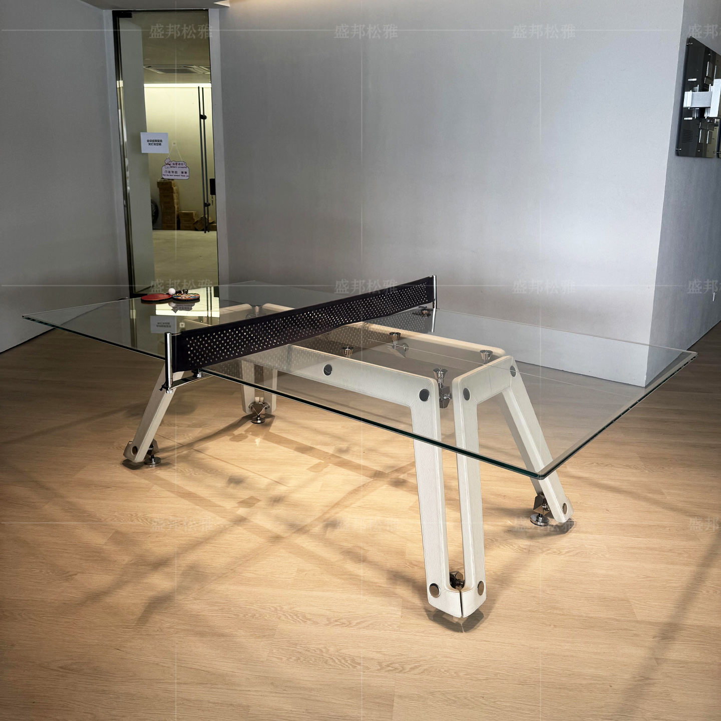 高端钢化玻璃乒乓球台标准型轻奢高级感别墅室内休闲娱乐乒乓球桌