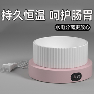 冬季 猫咪饮水机恒温分体加热防漏电保温宠物喝水碗陶瓷易清洗新款