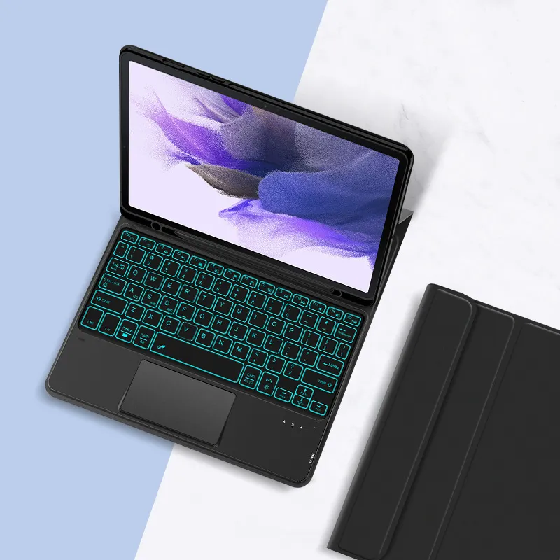 适用三星GALAXY TAB S9+键盘皮套平板S7FE蓝牙键盘保护套S8U