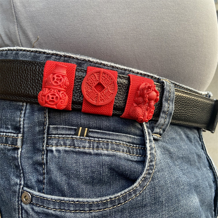 本命年马护身红腰带皮带扣