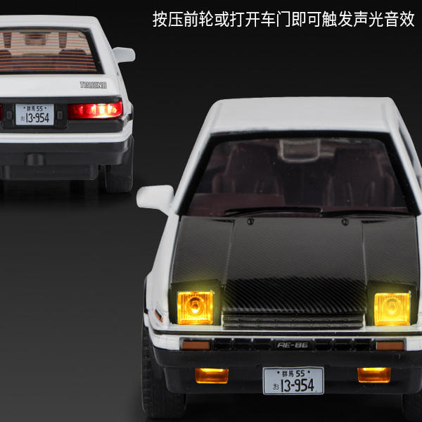 1：30丰田AE86合金仿真汽车模型