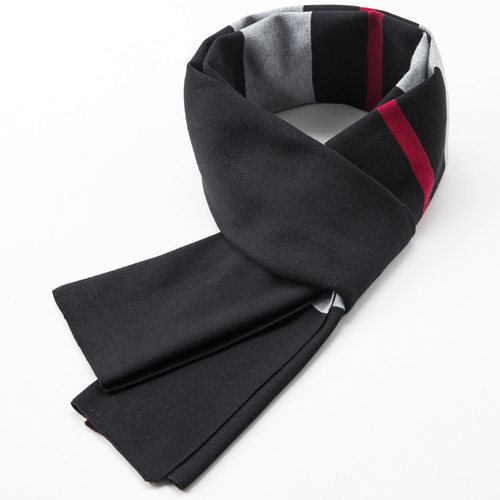 礼盒装秋冬保暖装饰条纹围巾