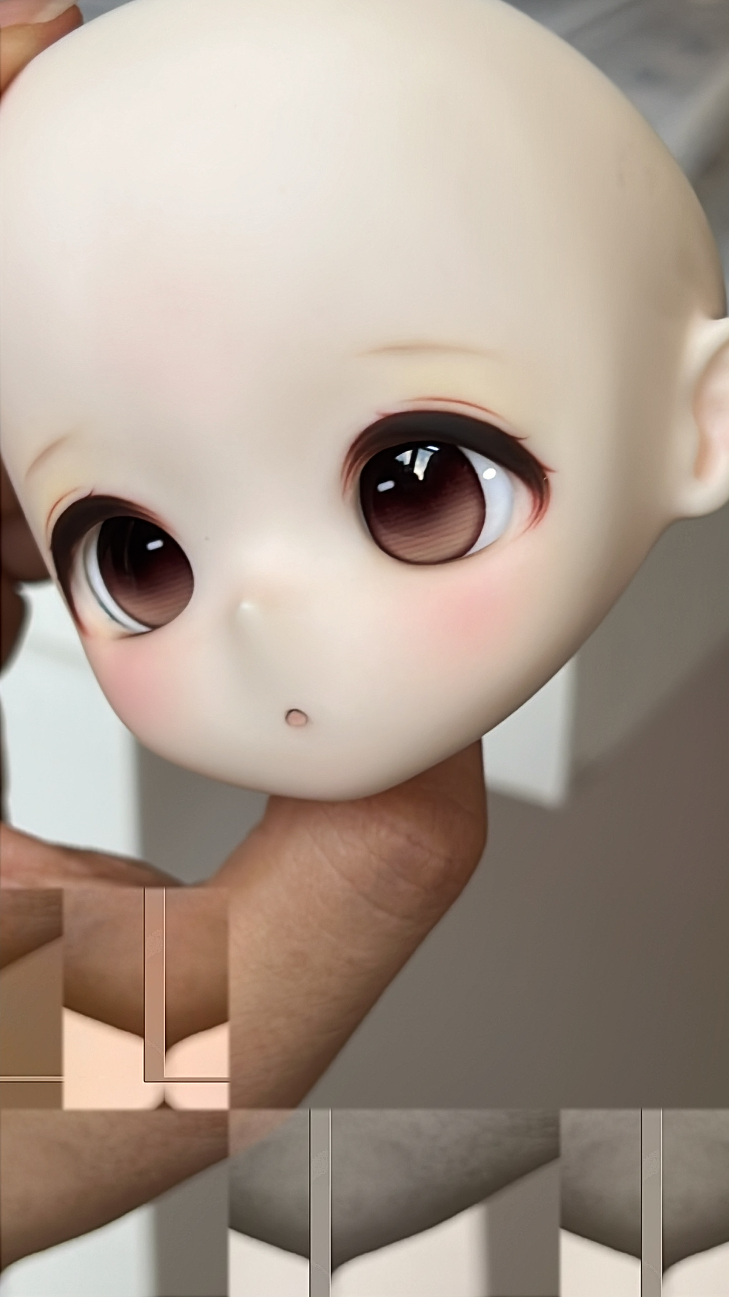 thumbnail for (Not closed) striped stay two-dimensional eyeballs 20mm 18mm16mm14mm water eye bear sister bear eggs