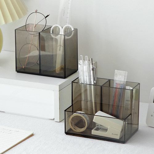 透明亚克力儿童文具笔筒多功能
